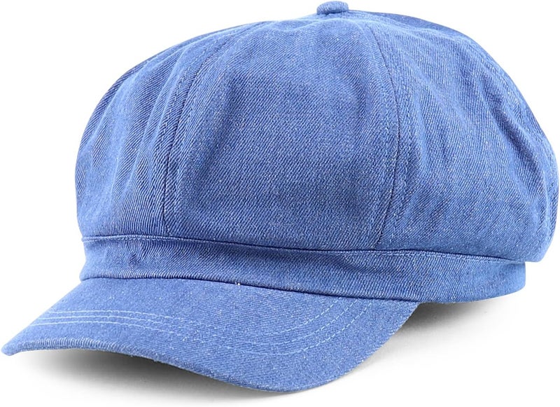 Armycrew 2XL Oversize Lightweight 100% Cotton Newsboy Cap with Elastic Back - Image 1